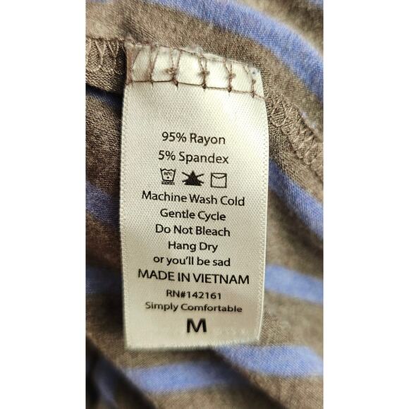 Lularoe mixed stripes SOFT tunic drees size medium M career casual Julia  * - Picture 8 of 9